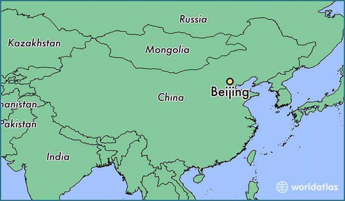 বেইজিং, চীন বিশ্বের মানচিত্র