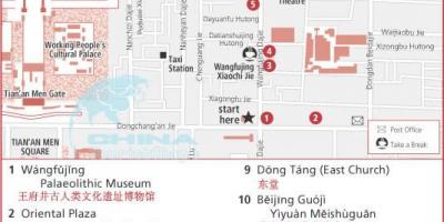 Wangfujing রাস্তার মানচিত্র