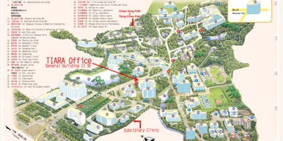 Tsinghua বিশ্ববিদ্যালয় ক্যাম্পাস মানচিত্র